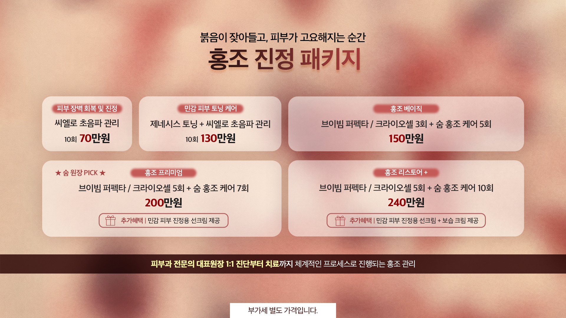 홍조 진정